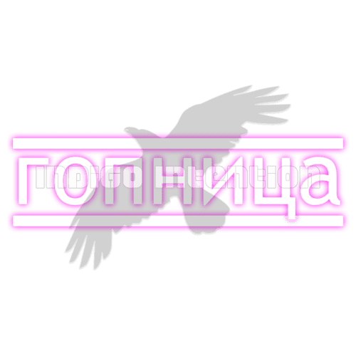 An image of the t-shirt design гопница (Gopnika) from Indigo Intention.