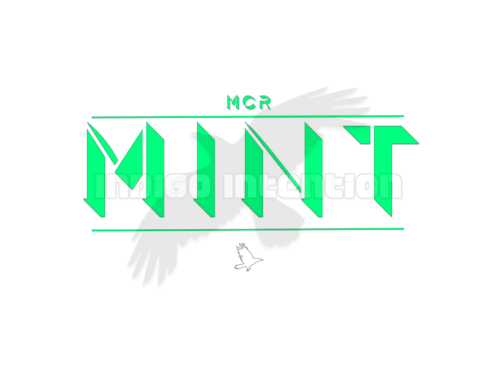 An image of the t-shirt design Mint MCR from Indigo Intention.